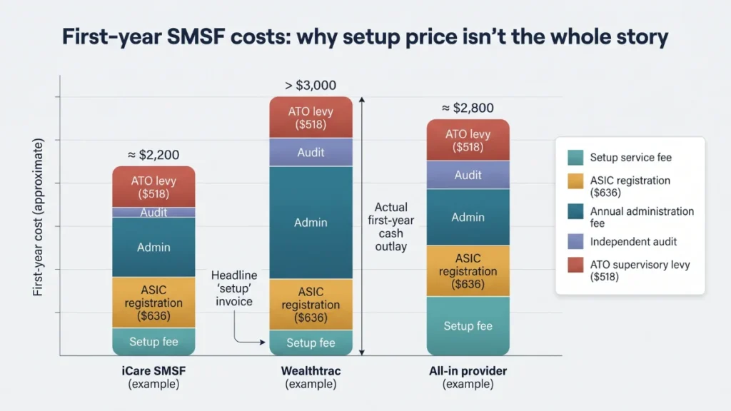 first-year SMSF costs