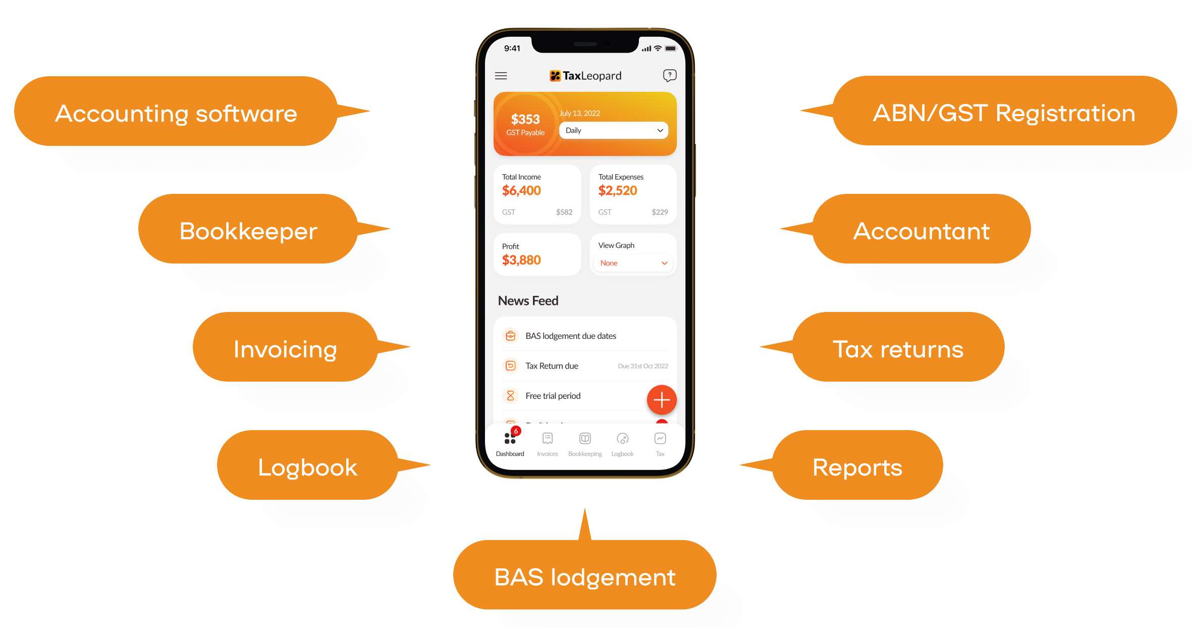 All tax services in one app - BAS, Accountant, Tax Returns